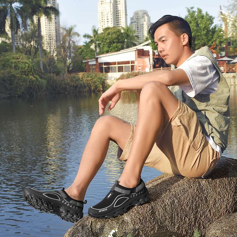 Men Aqua Wading Hiking Athletic Running Outdoor Walking Shoes Lightweight Comfortable Breathable Plus Size