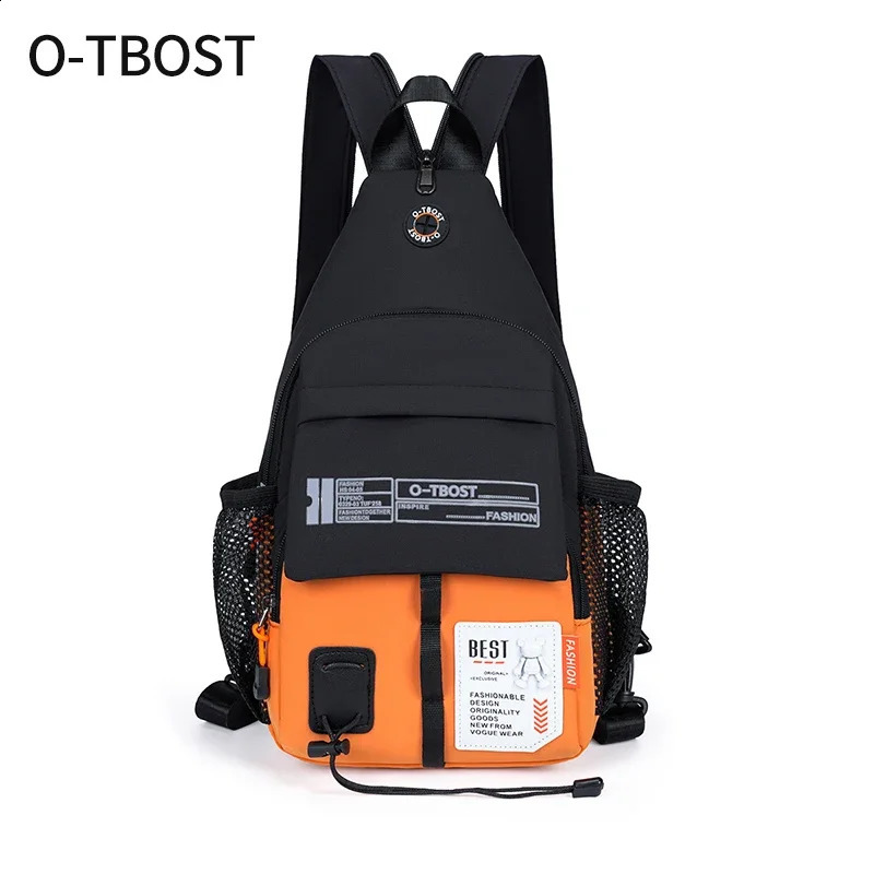 OTBOST 2 in 1 Chest Bag and Backpack Outdoor Crossbody for Men Women with Oxford Cloth 250227