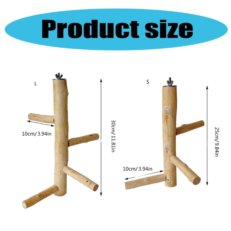 Bird Training Perch Standing Perch Toy for Parakeets Budgies Teeth Care