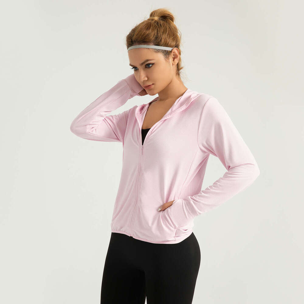 Summer New Hooded Coat For Women Outdoor Jacquard Breathable Sunscreen Clothes In The Special Zone KLMY