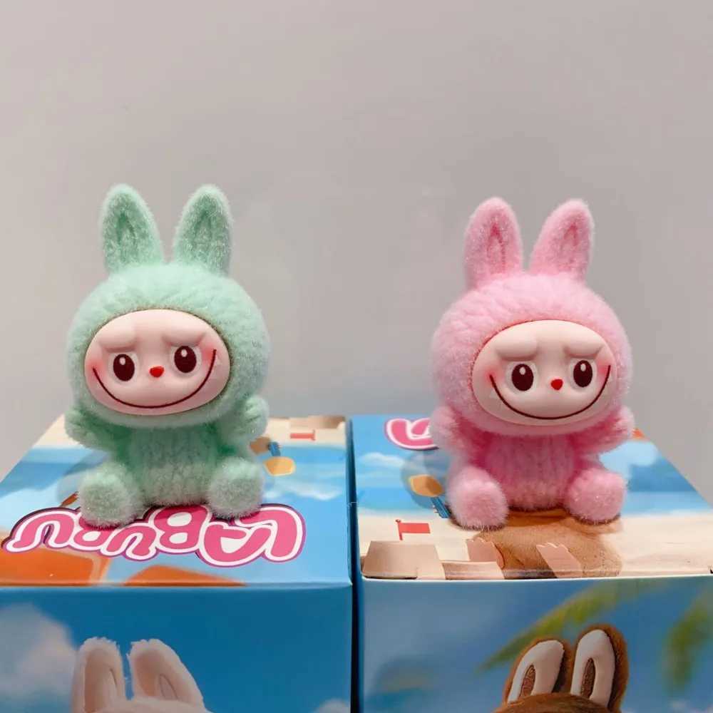Free shipping Mini Labubu Blind Box The Monsters Heartbeat aron Enamel Face Pvc Figurine Tabletop Ornament Kawaii Doll Kid Birthday Gift