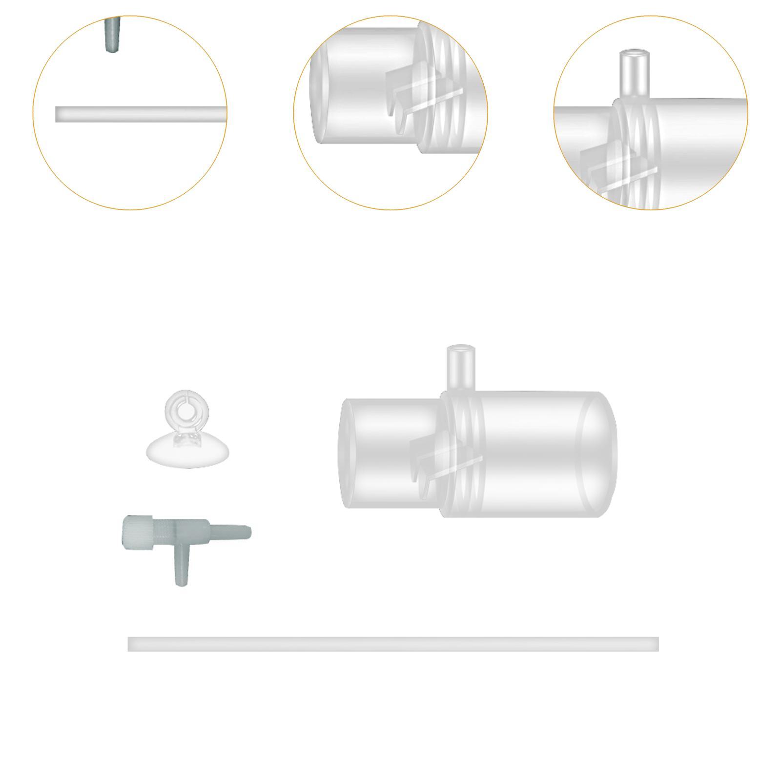 Oxygen Enrichment Adapter Tubing Clear Adjust The Flow Easy to Install Filter Control The Water Level Aquarium Water Tank Filter