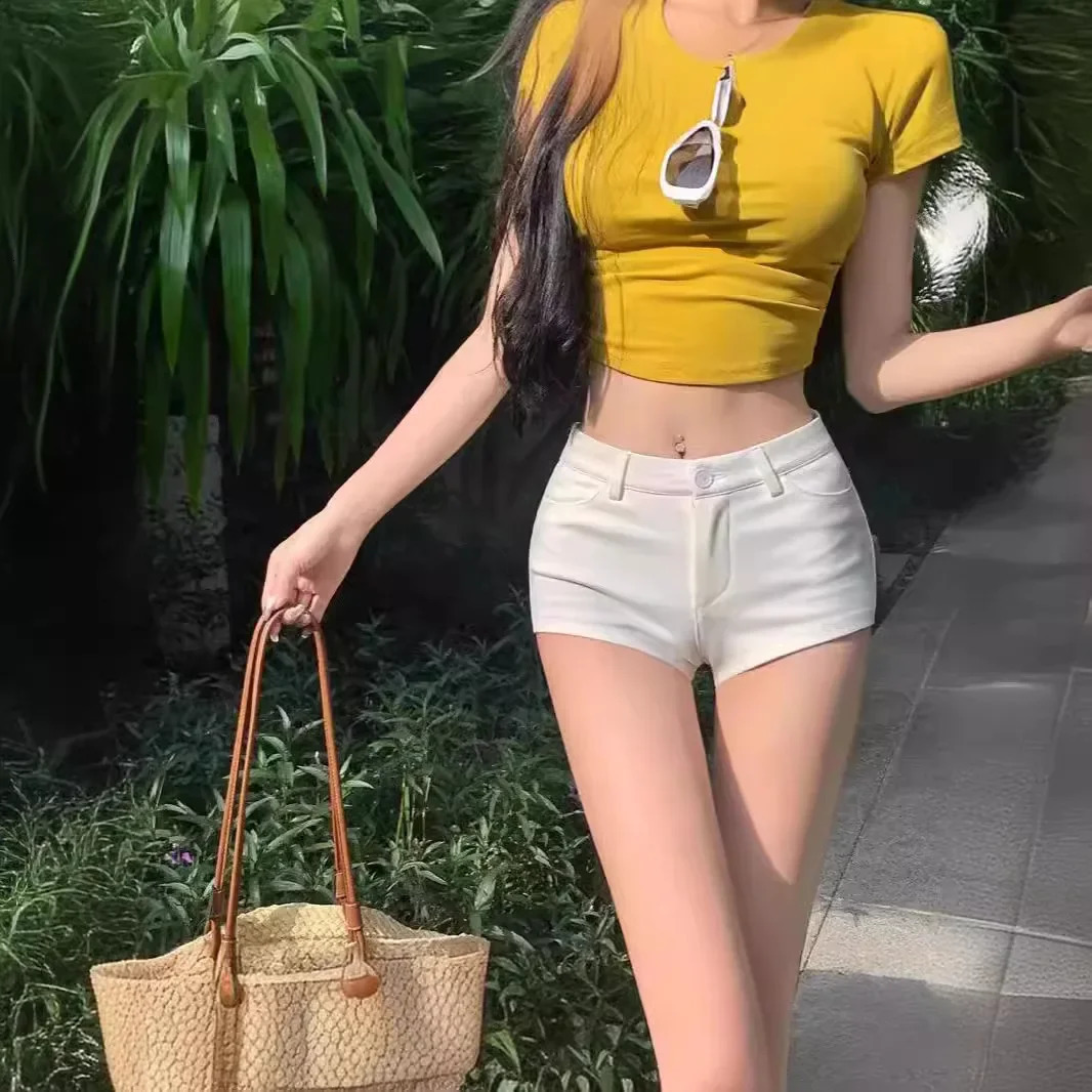 Casualshort Weight Loss Straight Leg Pants Aline Low Waist Factory Original Fabric Smooth Silhouette 250304