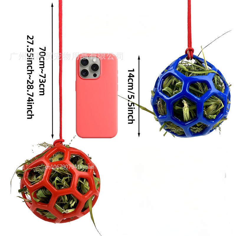 Hay Ball for Horses Relieve Stress Toys Horse Hay Ball Bright Color Hay Feeder Ball for Horses Goat to Prevent Boredom