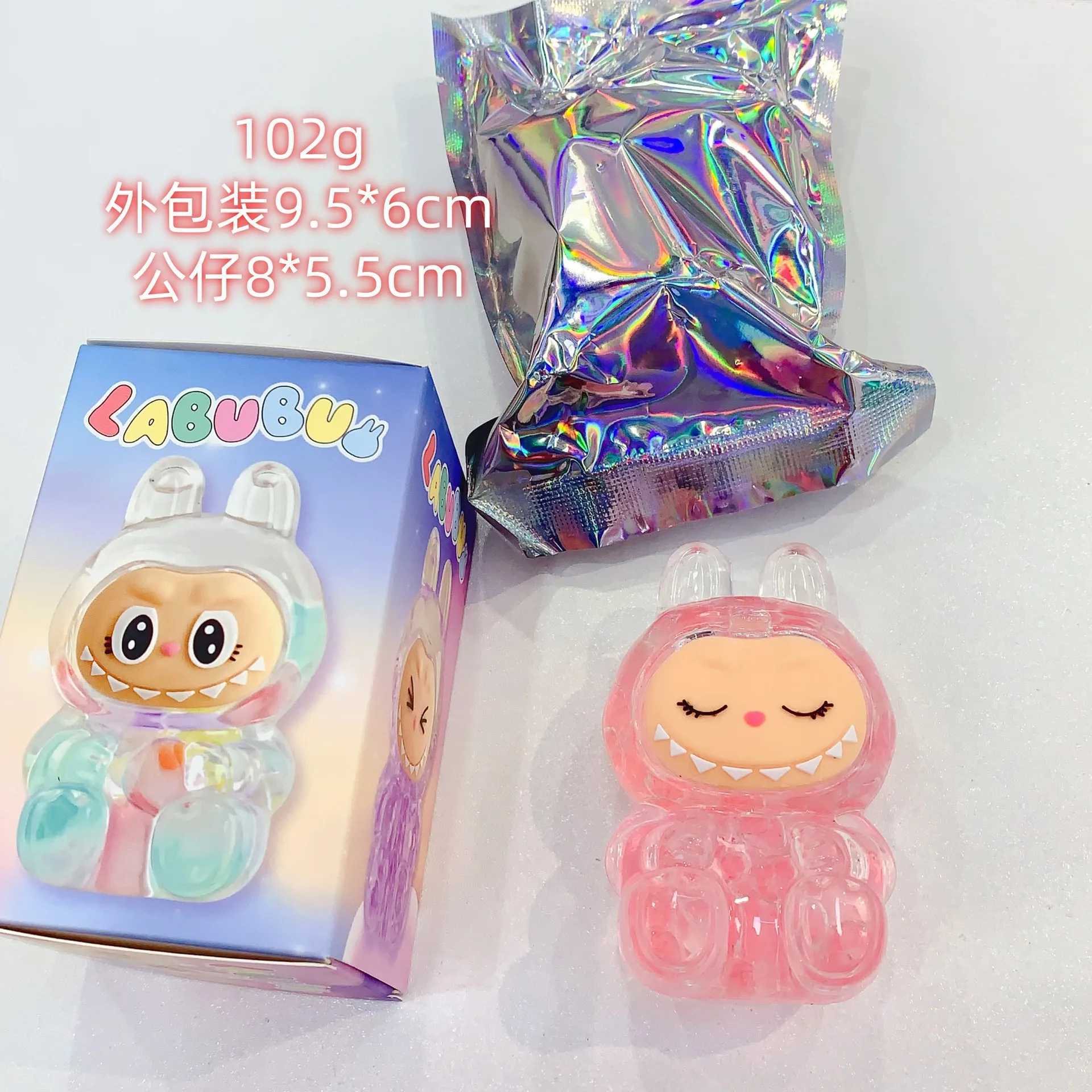Labubu Kawaii Quicksand Blind Box Figure Diy Jewelry Doll Desktop Model Ornaments Surprise Blind Bag Quicksand Small Gift ToysT250305