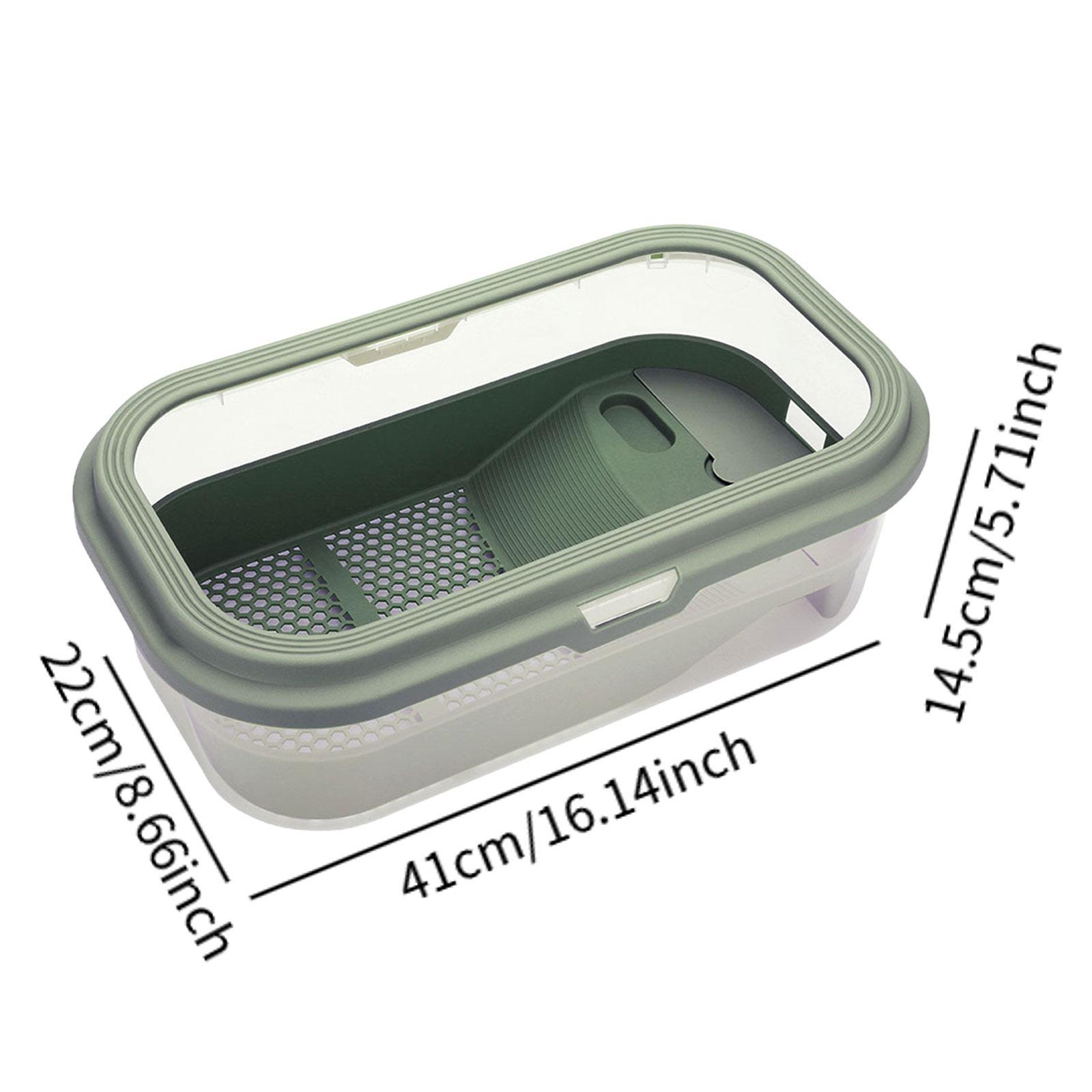 Small Turtle Tank Breeding Basking Ramp Case Indoor Decor Container Detachable for Hermit Crab Snail Terrapin Tortoises Crayfish