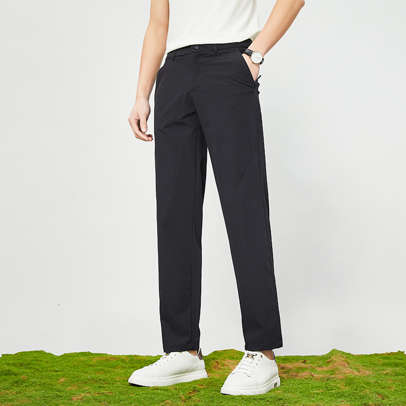Men's Golf Brand Ice Silk Pants Summer New Korean Edition Trendy Casual Sports Youth Quick Dry Thin Long tracksuit
