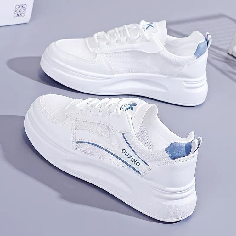 2025 new summer lightweight women's shoes designer women's flat bottomed breathable casual sports board shoes trendy casual shoes