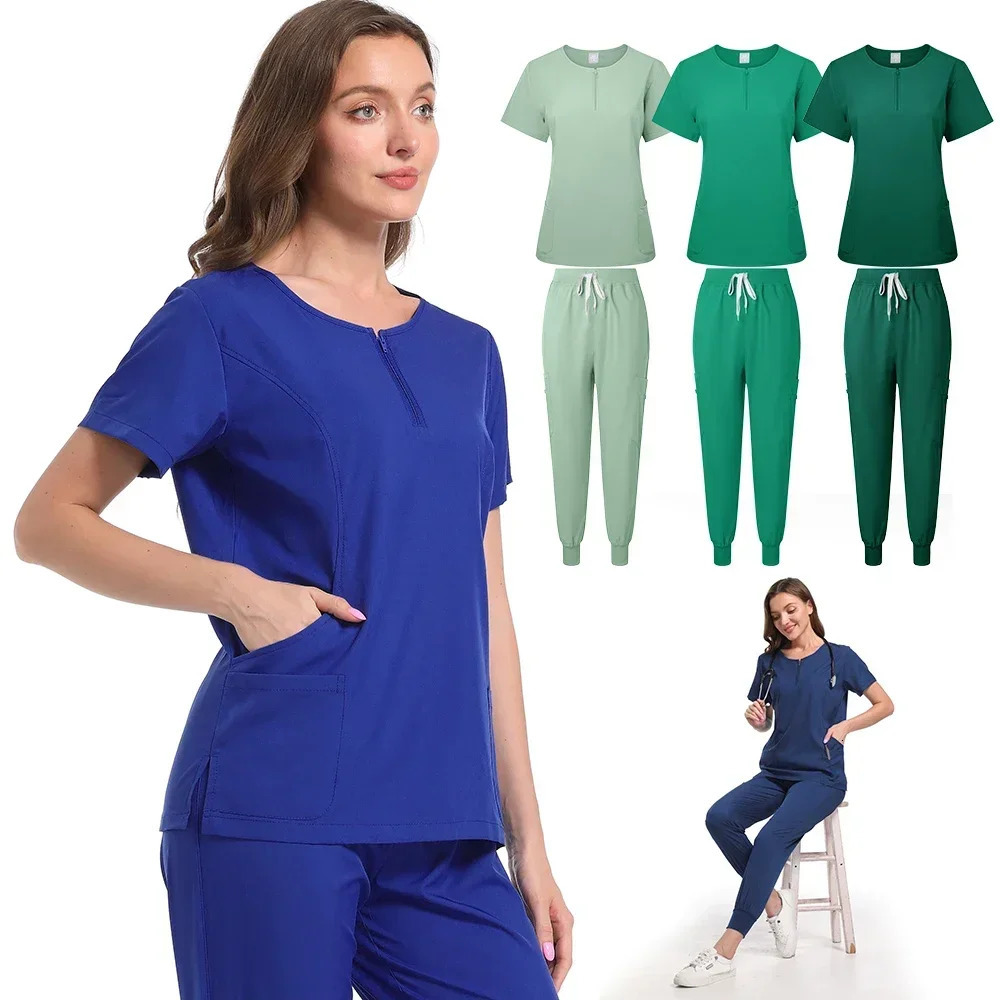 uniform Womens Care Set Top Pants Scrub Clinical Beauty salon Hospital setnurse hospital 250304