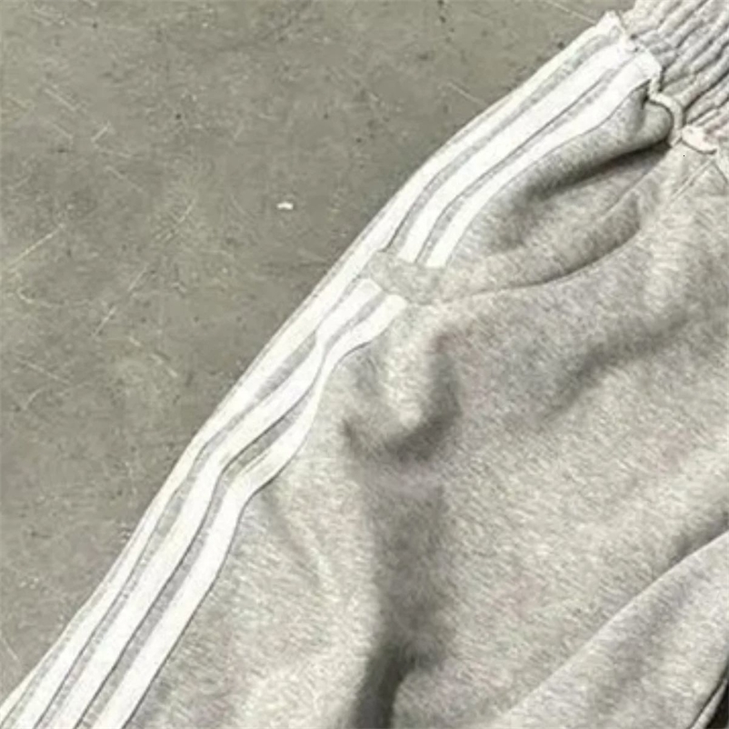 Fashion Simple Stripe Y2K Pants Women And Men Retro Harajuku Trousers Loose High Waist Sweatpant Casual Hip Hop Chic Clothing 250304