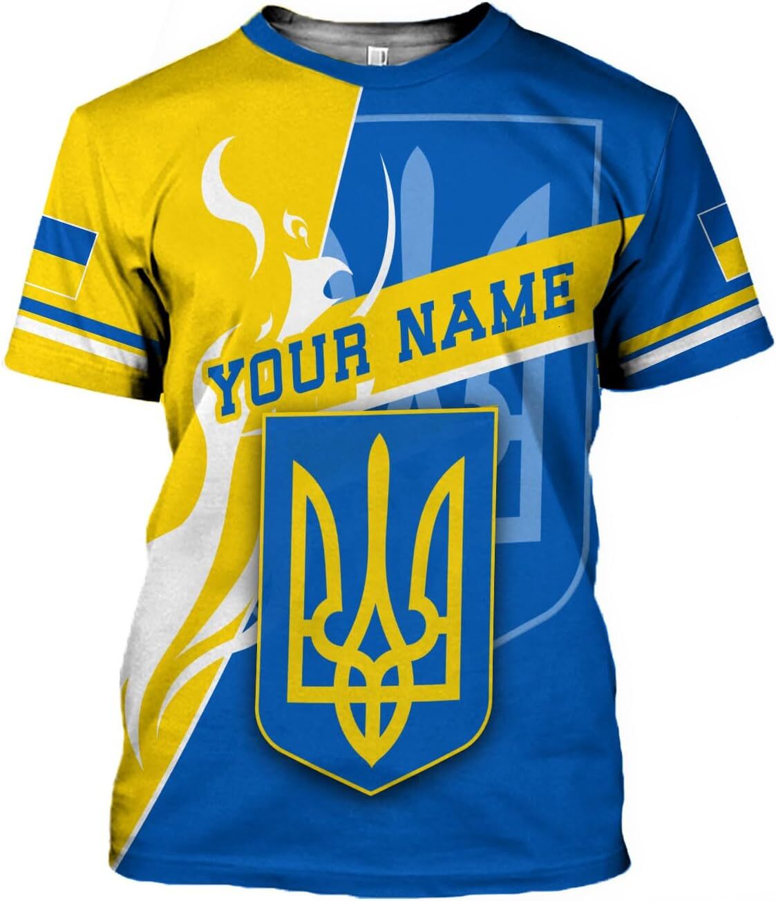 Mens T shirt Personalized Name Ukraine Shirt 3D, Ukraine Tshirt Unisex for Men , Customized Ukrainian Shirt 2 Multicolor tee Casual