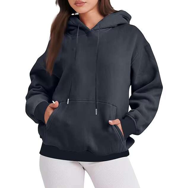 Hot Womens Fall Thick Fleece Breathable Hoodies For Winter