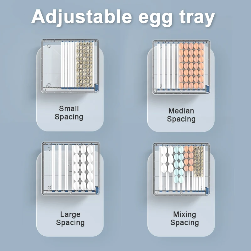 24 Eggs Incubator With Drawer Type Mini Egg Incubator With Automatic Water Ionic Waterbed Replenishment And Temperature Control