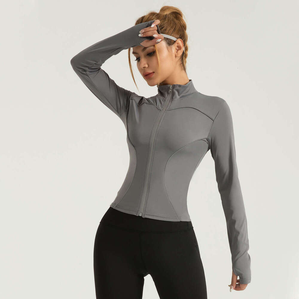 New Line Yoga In The Special Zone With Stand Up Collar Slimming And Slimming, Night Running Reflective Sports Jacket For Women KLMY