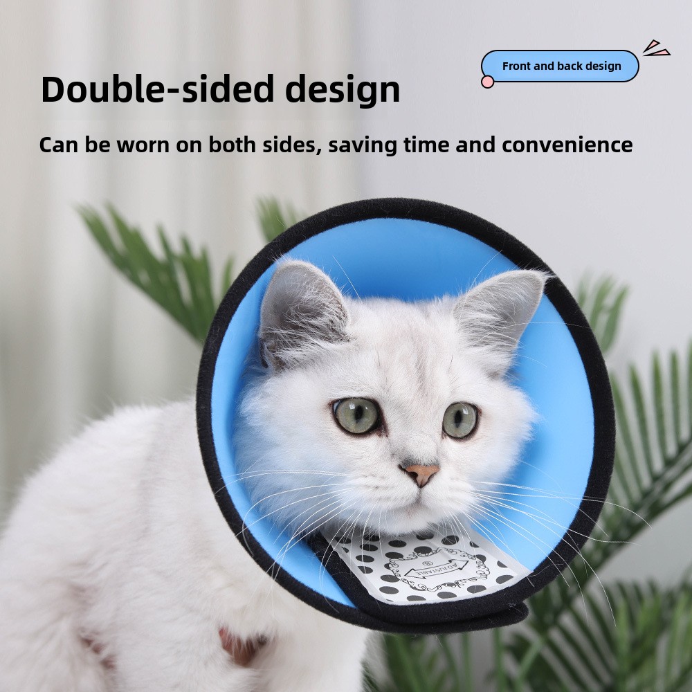 Universal Pet Elizabeth Collar - Post-Operative Head Protection and Grooming Aid for Cats and Dogs