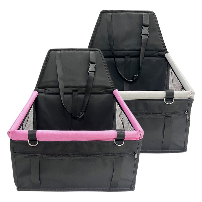 Dog Car Seat Dog Carrier Puppy Car Seat Pet Booster Car Seat Scratch Proof Durable Pet Booster Car Seat Bed With Storage Pocket