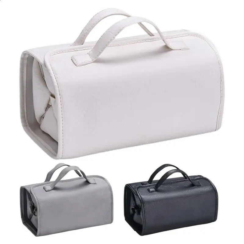 Ship from US 4in 1 Makeup Bag Mesh Cosmetic Case for Women Portable Travel Toiletries Organizer Beauty Zipper Brushes Lipstick Storage 250305FBB