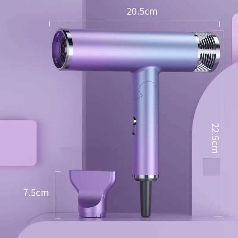 Hair Dryers Collapsible Strong Wind Hair Care Home Nano water ion hair dryer Thermostatic hot and cold hair styling tool z250305