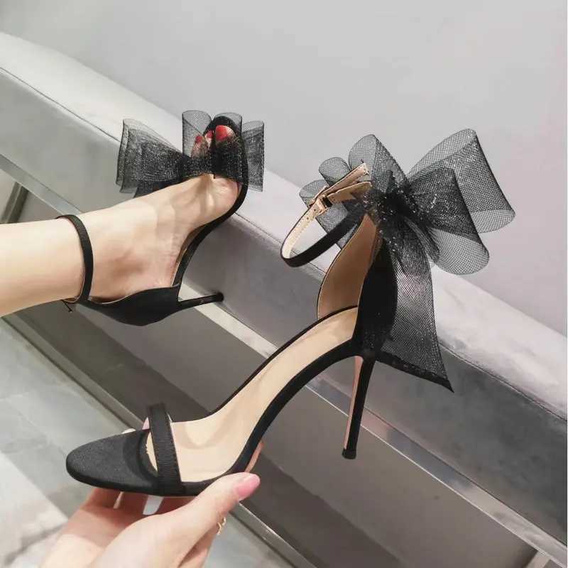 2025 Spring New Transparent Heels Rhine Special-shaped Heel Sandals Women Beautiful Sexy Fairy Wind Crystal SandalsXJ2500305