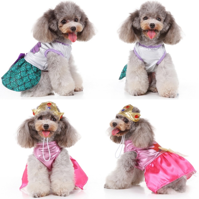Summer Pet Princess Clothes Dog Dress Puppy Luxury Skirt Sweet Dog Clothes for Small Dogs Fancy Cat Dress Pet Floral Dog Skirt