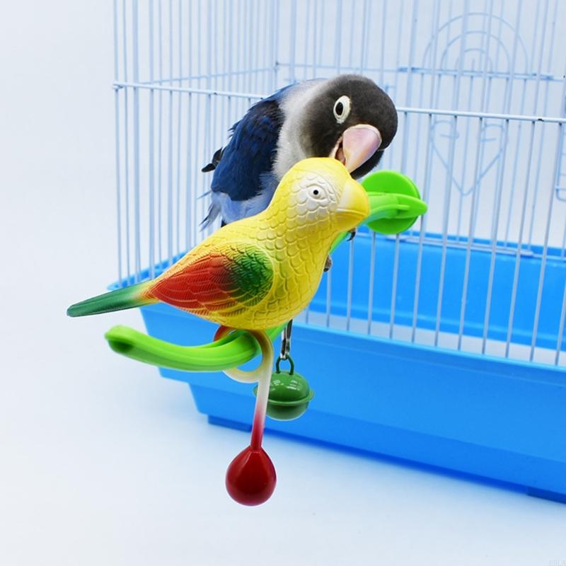 2025 New Bird Platform Cage Perch Stand Toy Parrots Ladder Plastic Perch Cage Accessory
