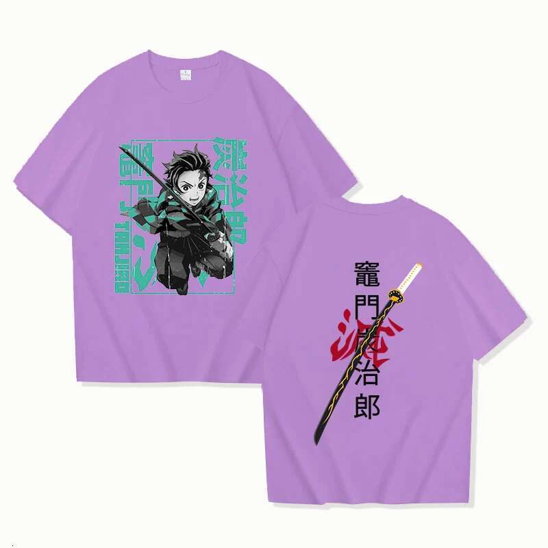 Hot Fashion Kamado Tanjirou Printed T-shirts Anime Graphic T-shirt Women Men Casual High Cool Summer Short Sleeves