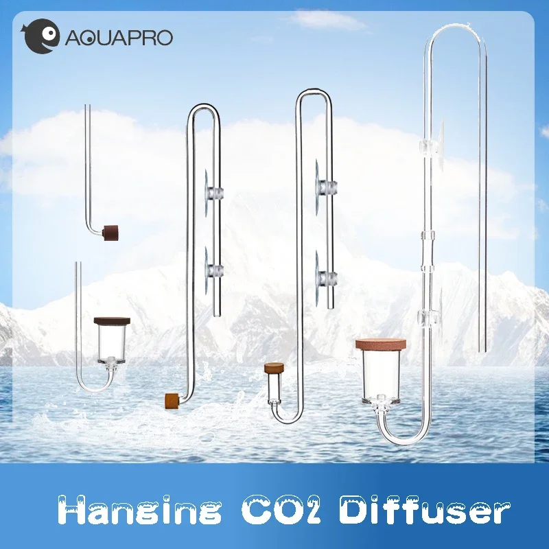 Aquarium CO2 Diffuser Bubble Counter Mini Fish Tank Sprayer Cans Carbon Dioxide Accessories Fishbowl Supplies Akvarium Filter