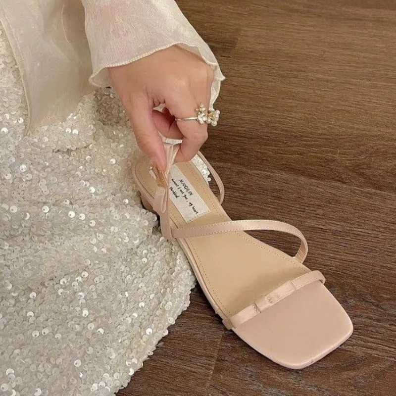 Wens Shoes 2024 Fi Modern Slippers Wens Slippers New Elegant Wild Casual Slippers Wen-knot Shoes Fem Y250304