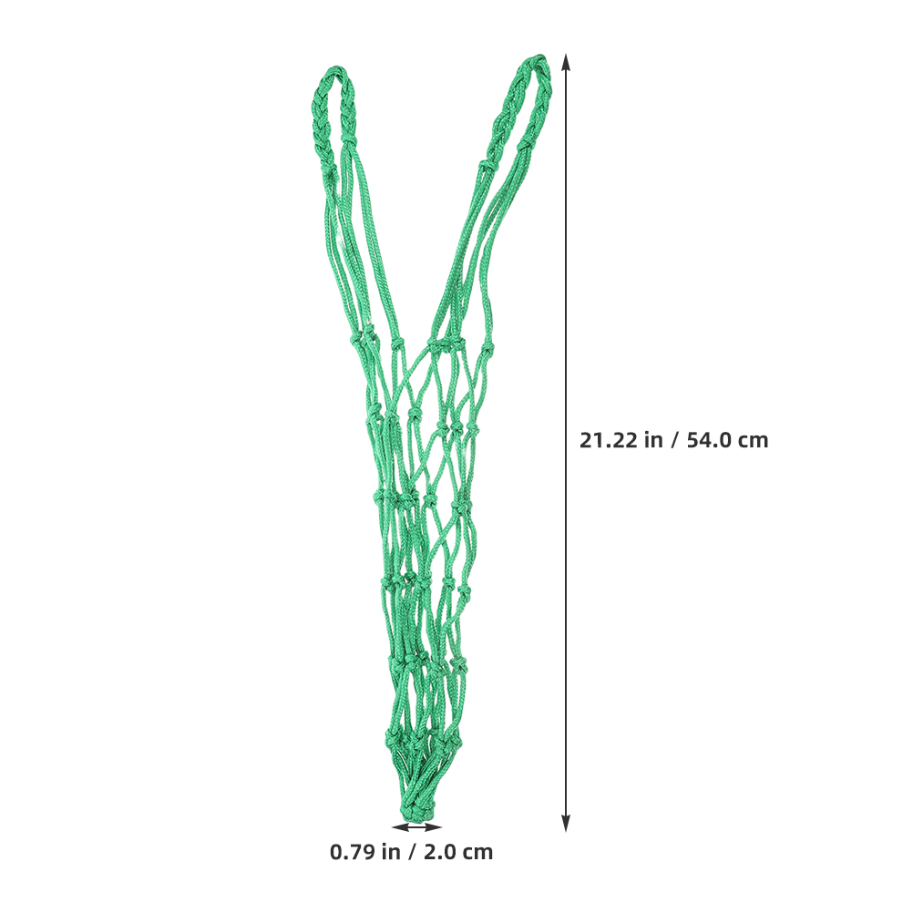 2 Pcs Livestock Feeding Mesh Bag Double-head Dustpan Feeder Hay Net Cattle and Sheep Chicken Hanging Goat for Grain Horse Grass