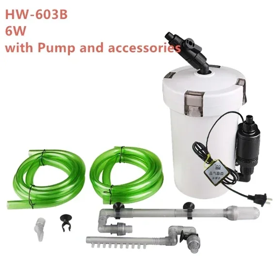Sunsun Ultra-quiet External Aquarium Filter Bucket External Canister Filter 6W/HW-602B/HW-603B 220V