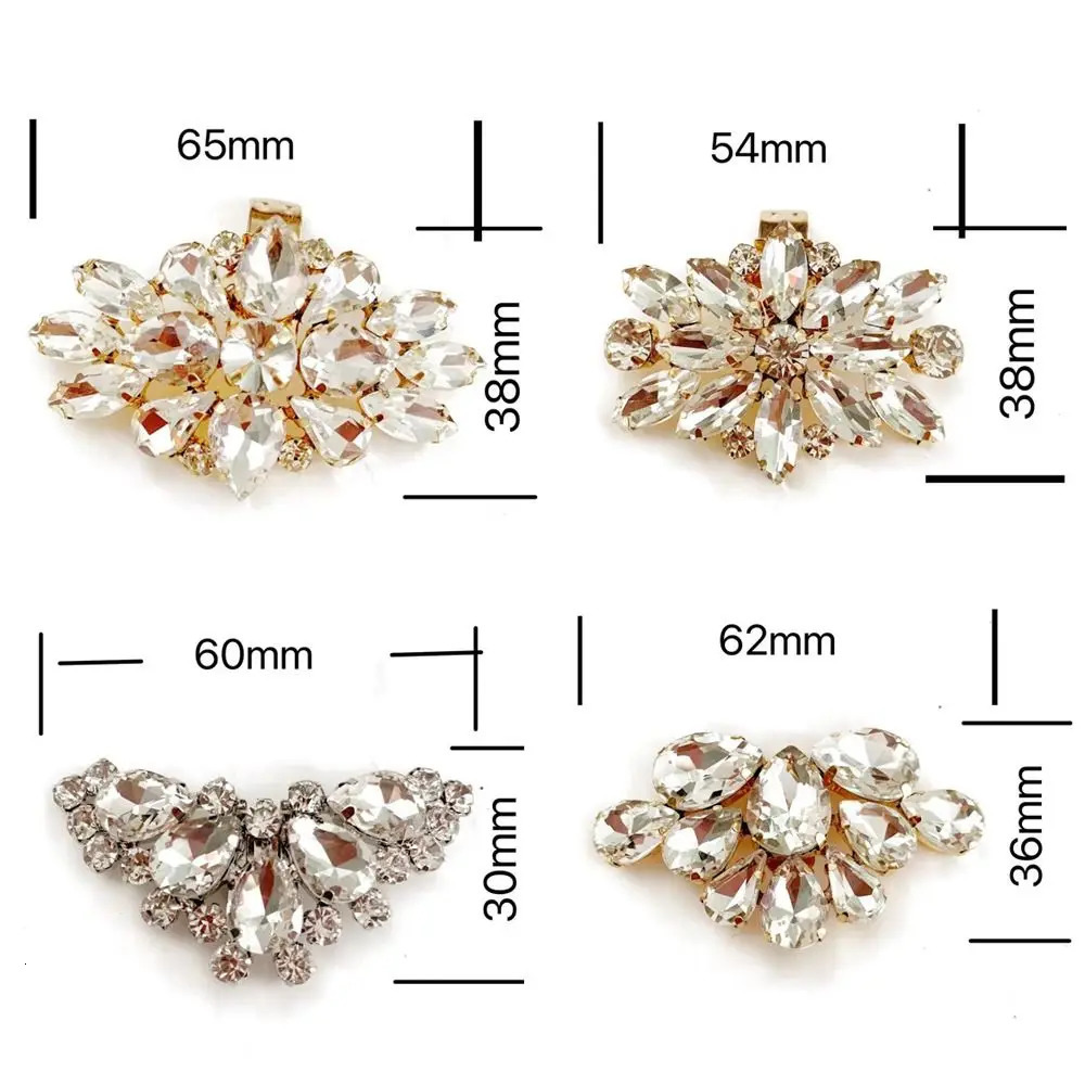 1 bridal shoe decoration clip accessory Rhine stone high heel charm buckle detachable wedding metal clip 250218