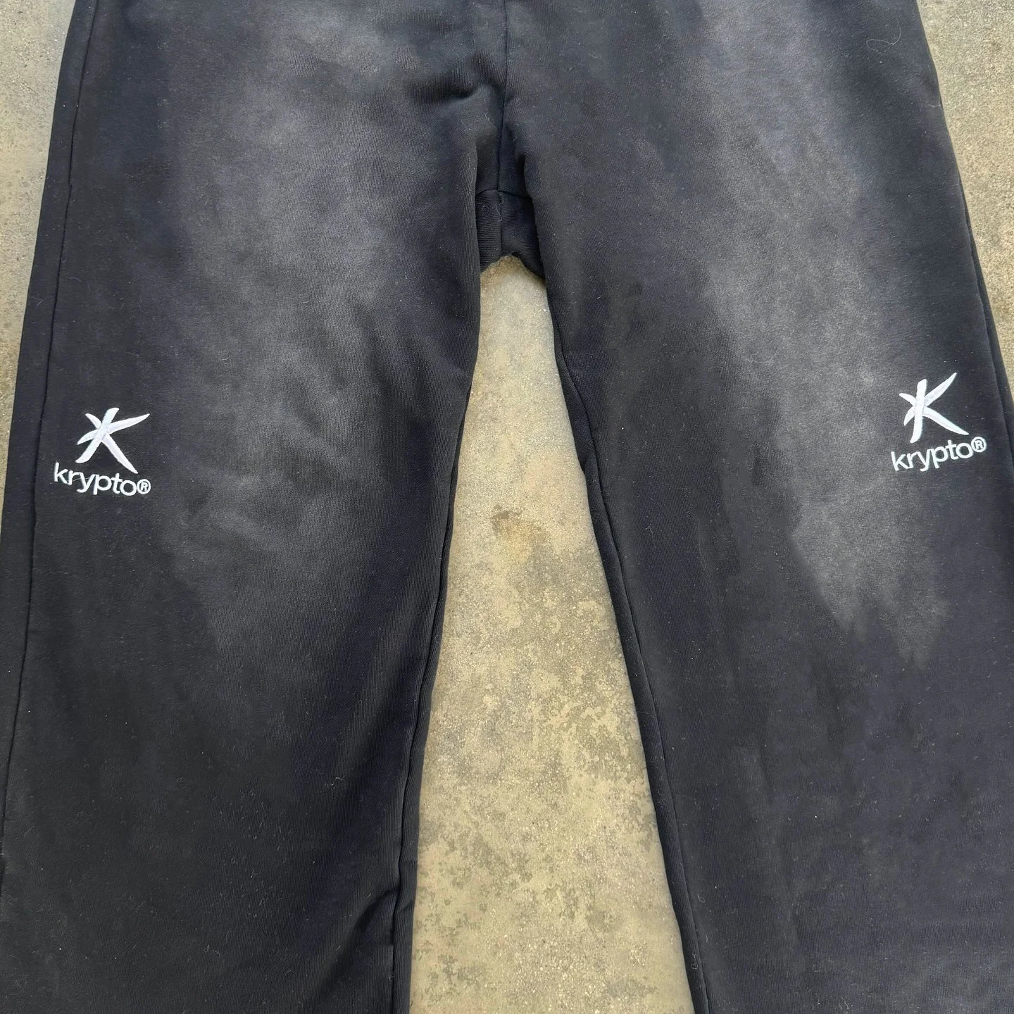 Y2k Goth Baggy Washed Sweats Hip Hop Embroidery Casual Pants Jogger Elastic Waist Terry Straight Pants Men Women Gym Sweatpants 250304