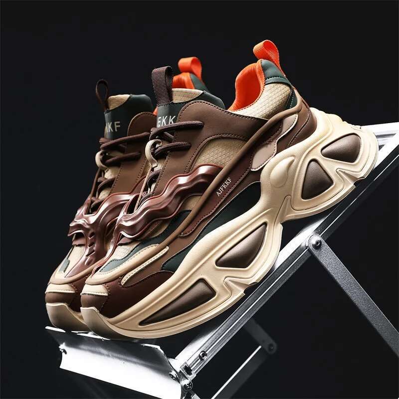 For British Athletic Sneakers Sport Walking Sneaker Men Street Style Platform Shoes Male 2025
