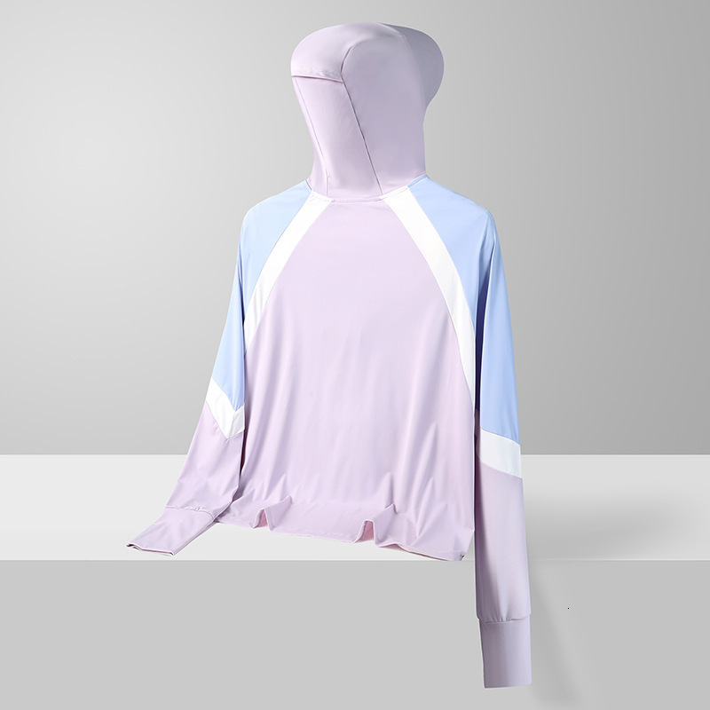 tracksuit Ice silk for women, summer UV protection, breathable thin design, outdoor cycling and fishing specific sun protection clothing jacket