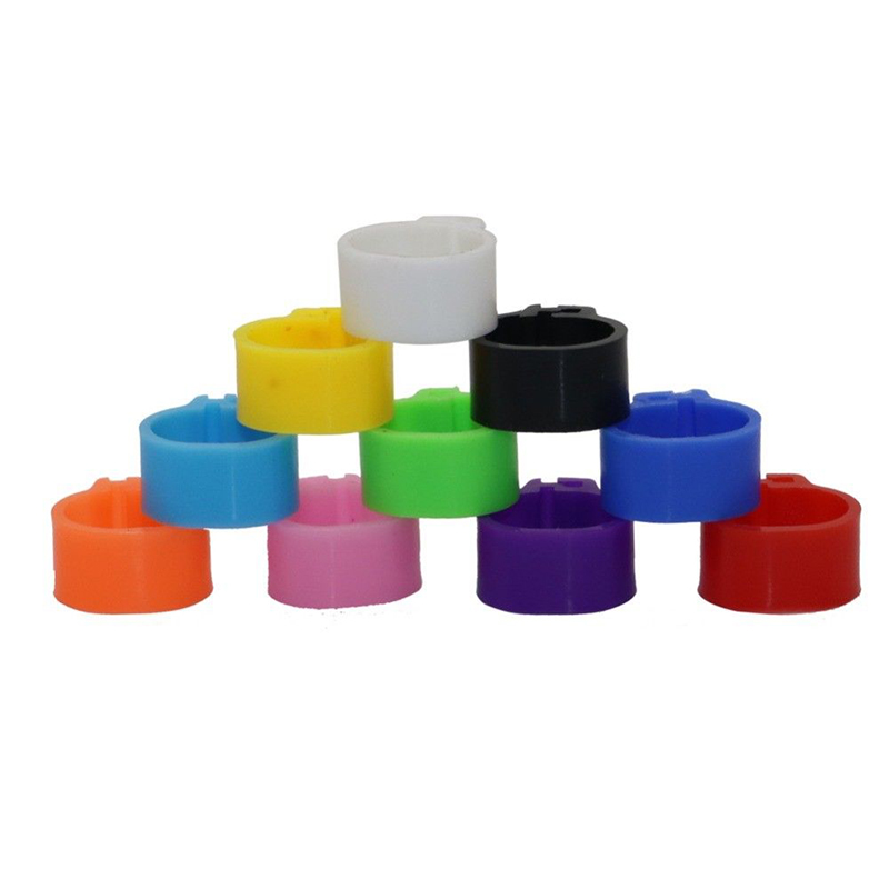 7mm Height Igeon Leg Rings Band 10mm Inner Dia. Random Racing Pigeon Leg Ring Band Birds Training Accessories Plastic