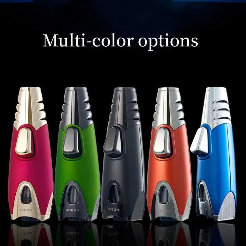Jobon Cigar Lighter Mini Ignition Gun Gas Lighters Smoking Gadgets Butane Torch Lighter Kitchen Lighter Very Cool Gift For MenT250305
