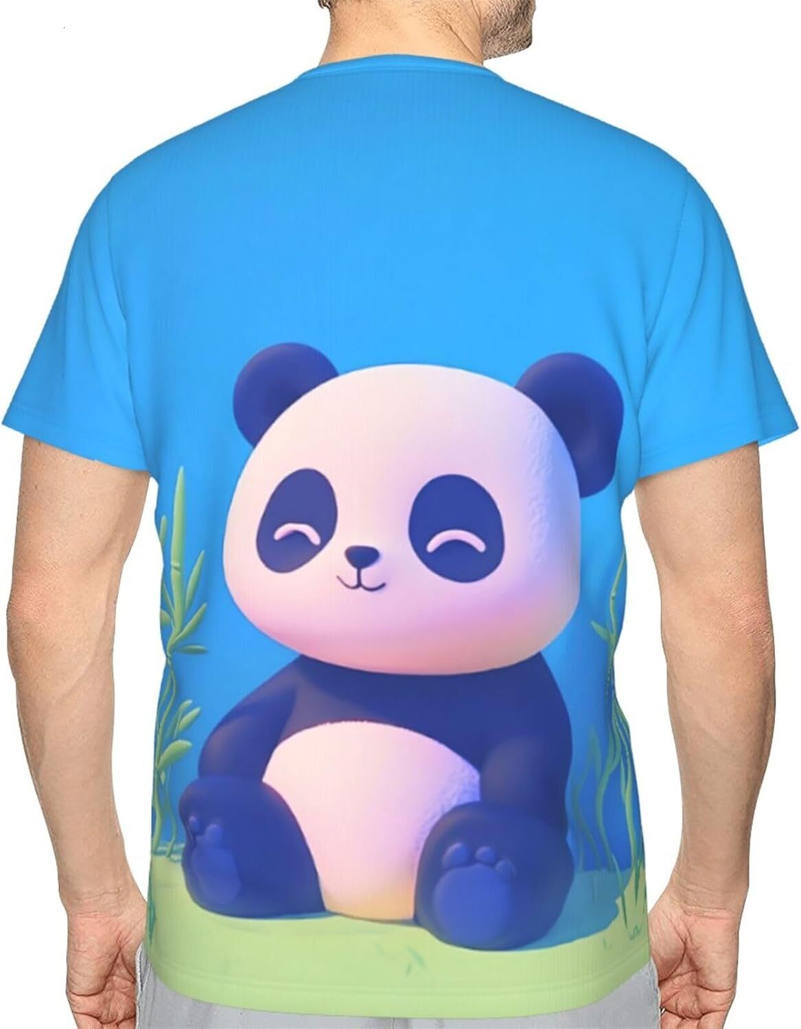 Mens T shirt Cute Animals 3D Printed Graphic T-Shirt for Men & Women - Cartoon Panda Soft Casual Trendy Summer Tops Tee tee Casual tops summer clothes