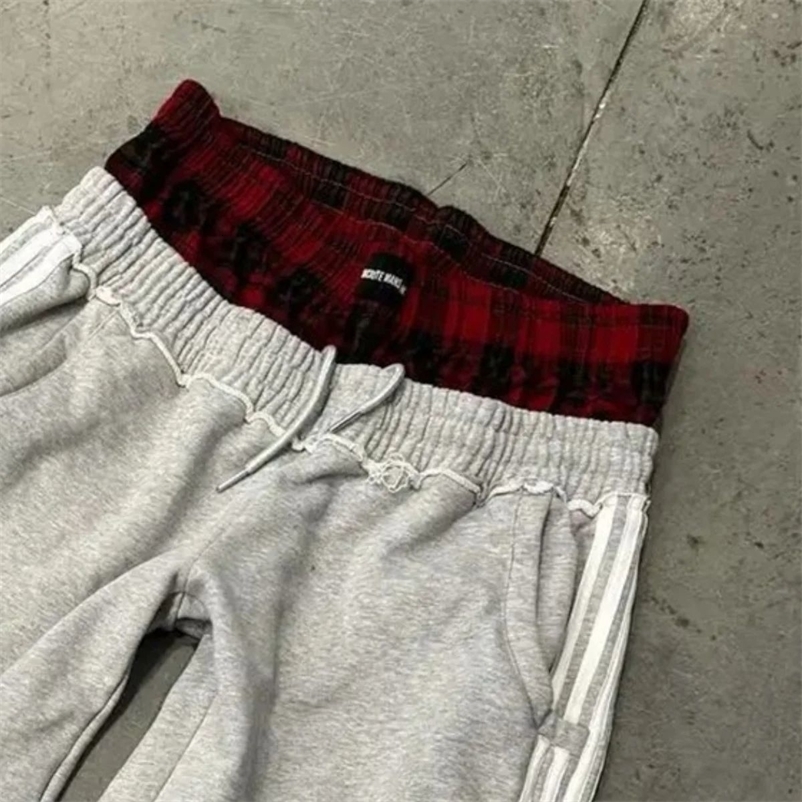 Fashion Simple Stripe Y2K Pants Women And Men Retro Harajuku Trousers Loose High Waist Sweatpant Casual Hip Hop Chic Clothing 250304