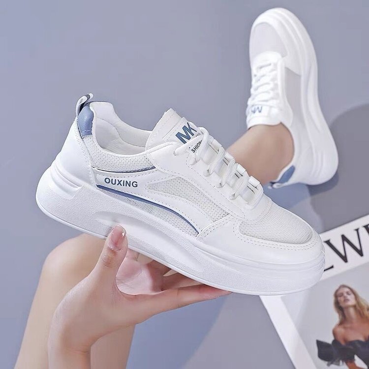 2025 new summer lightweight women's shoes designer women's flat bottomed breathable casual sports board shoes trendy casual shoes