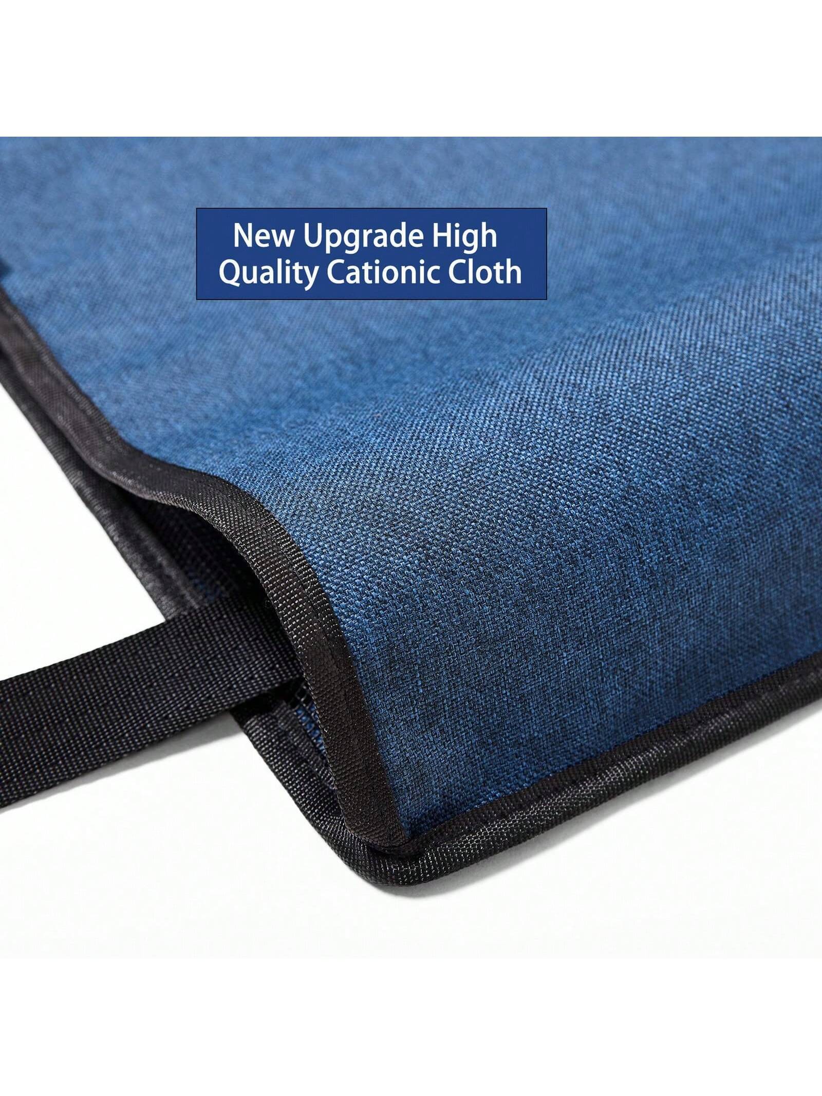 1pc Dog Car Seat with Upgrade Support Rod, Breathable & Foldable Pet Basket, Portable Seat for Small & Medium Pets Dog car bed