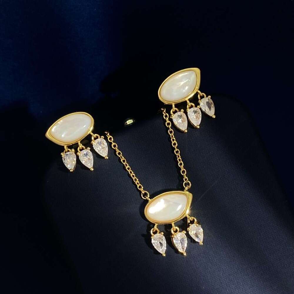 3 Sparkg Water Droplet Zirconia Inverted Curved Surface Irregular Geometric Shape Xiaomi Shaped Dynamic Jewelry Set Boutique