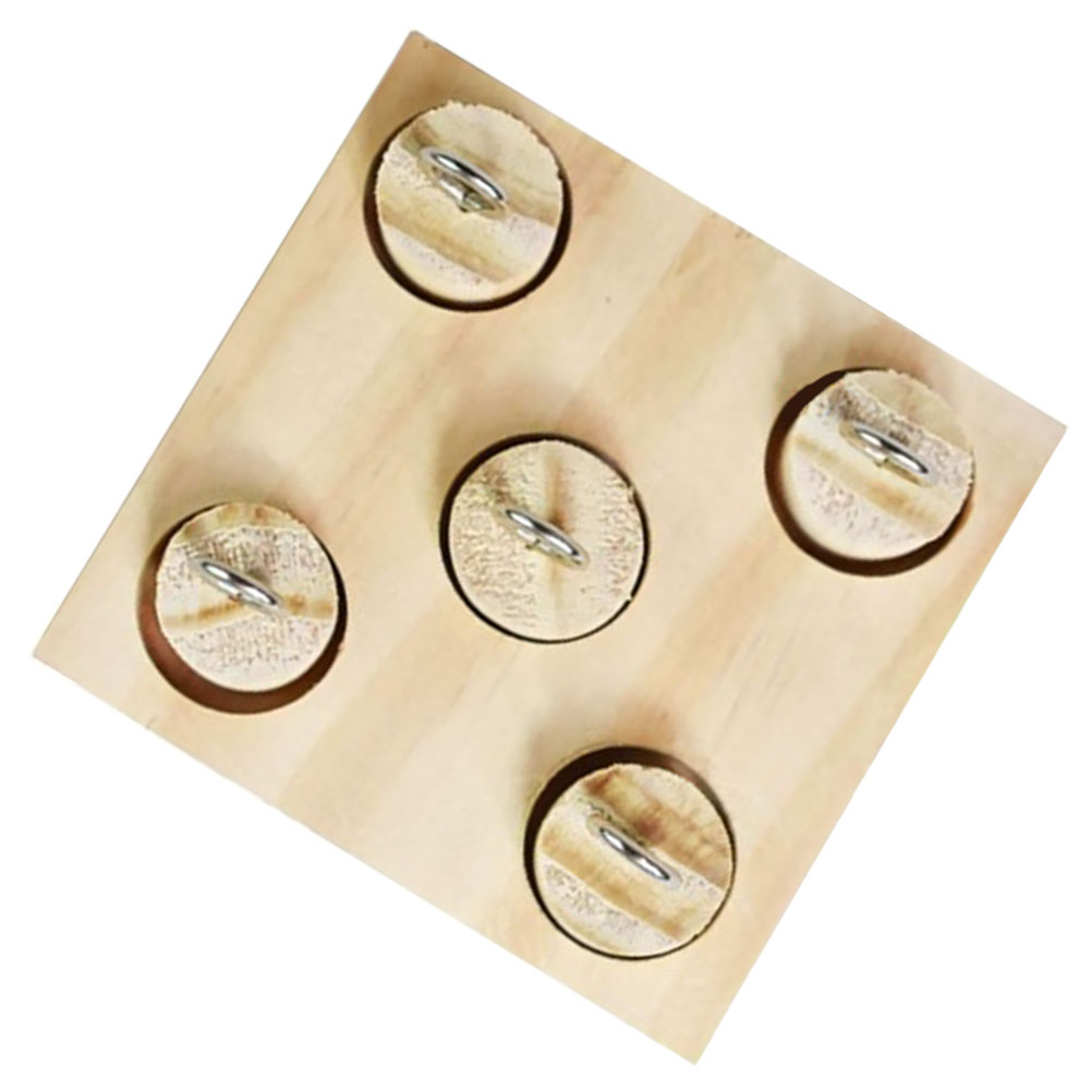 2 Sets Parrot Educational Toy Conure Toys Foraging Bird Train Supply Wood Intelligence