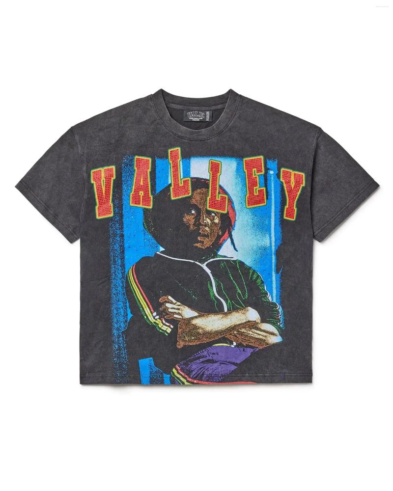 Men's T Shirts Vintage Big Graphic Oversized Top Harajuku Gothic American All Cotton Short Sleeve Shirt Men Clothing
