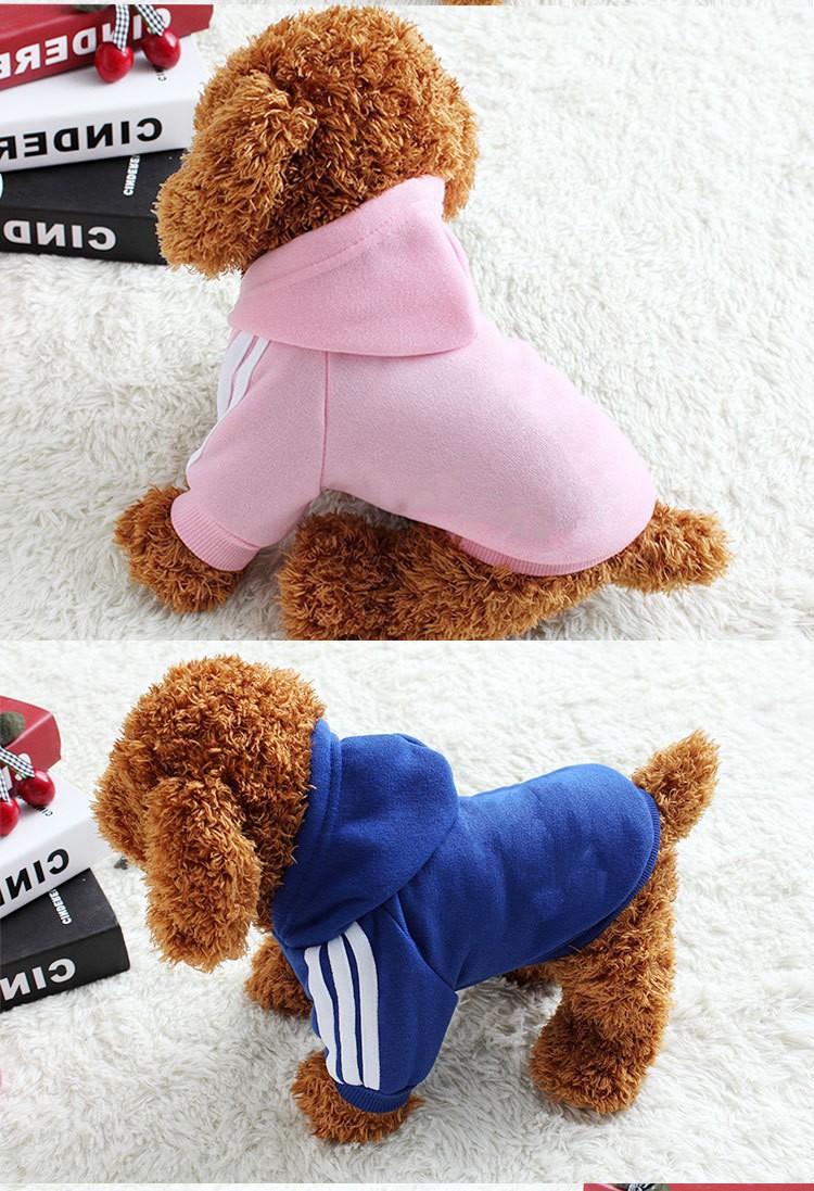 Winter - Spring Fashionable - style Drawstring Hoodies for Small and Large Dogs and Cats - Great Pet Apparel