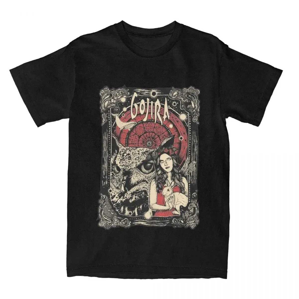 2024 Mens Gojiras Rock Metal Band Printed T-shirt Loose Comfortable Clothing Vintage Short Sleeve Crew Neck Mens T-shirtT250305