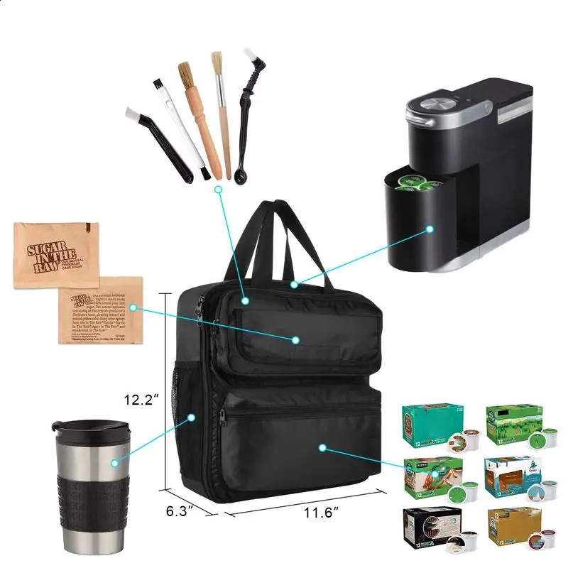 Ship from US Coffee Maker Storage Bag TravelFriendly Machine Container Household Organization Brewer Organizing 250305FBB
