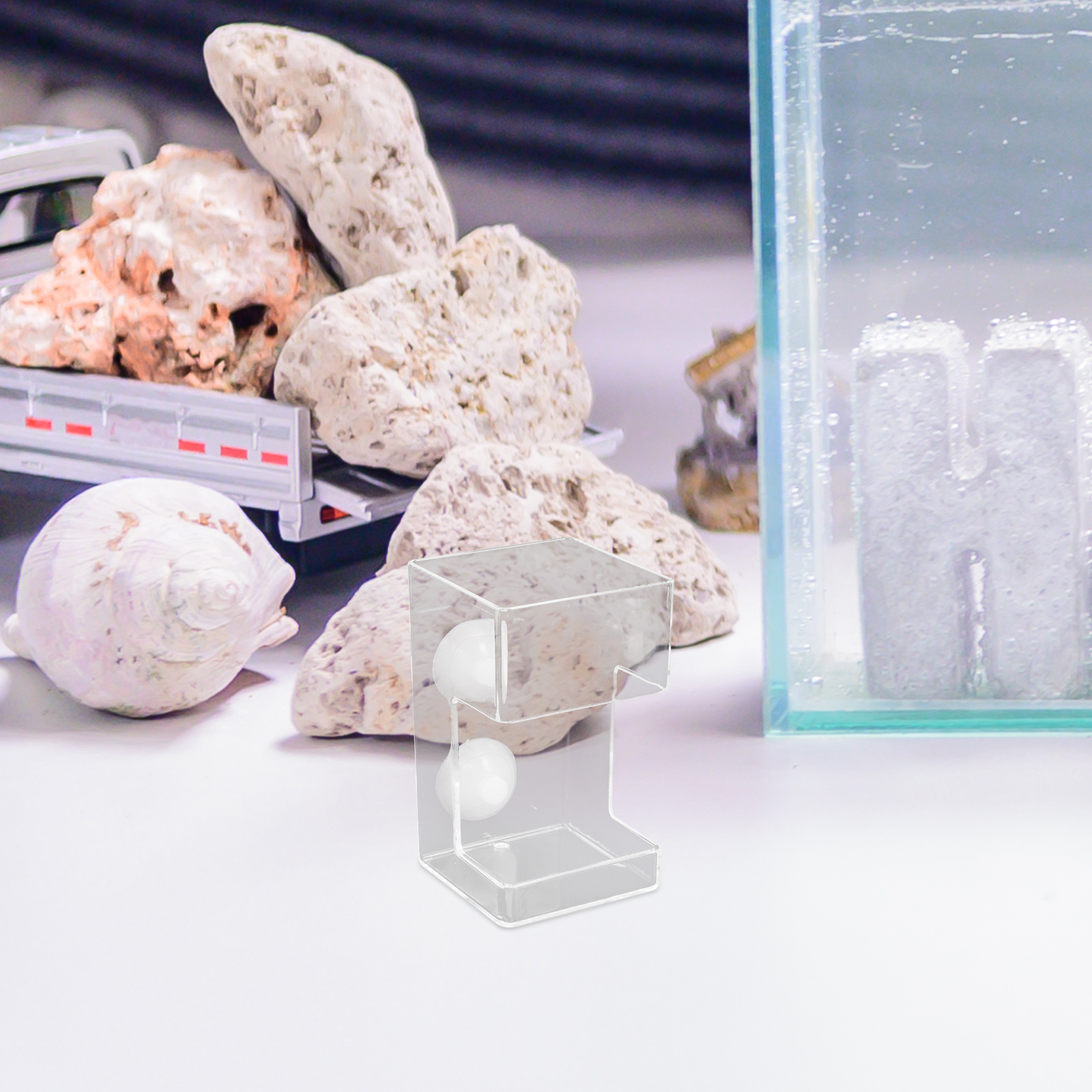 Fish Tank Feeder Suction Cups Feeders Food Aquarium Feeding Dish Shrimp Automatic