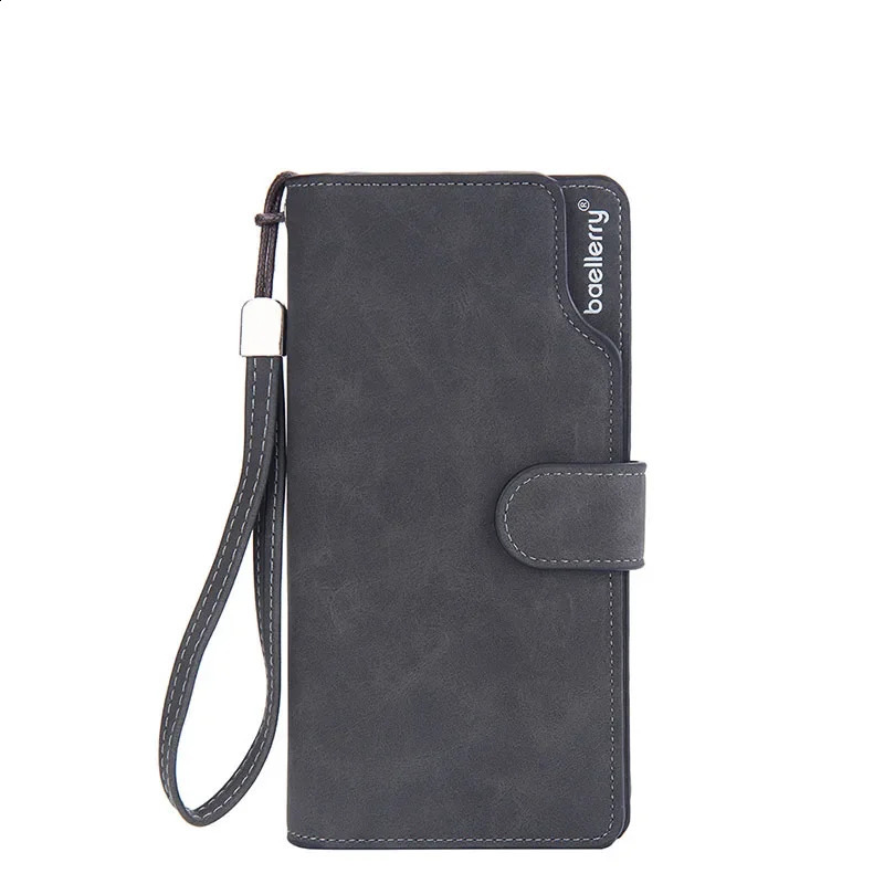 Business Wallets Men Vintage Clutch Phone Bag Multicard Bit Zipper Purse Scrub Money Clip Long Hasp Wallet Large Capacity 250305