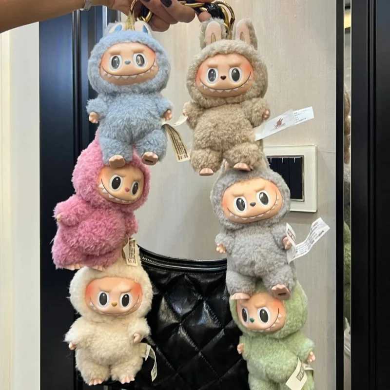 New Original The Monster Labubu Action Figure Heartbeat Macarons Vinyl Face Cute Doll V1 Blind Box Toy Birthday Labubu GiftT250305