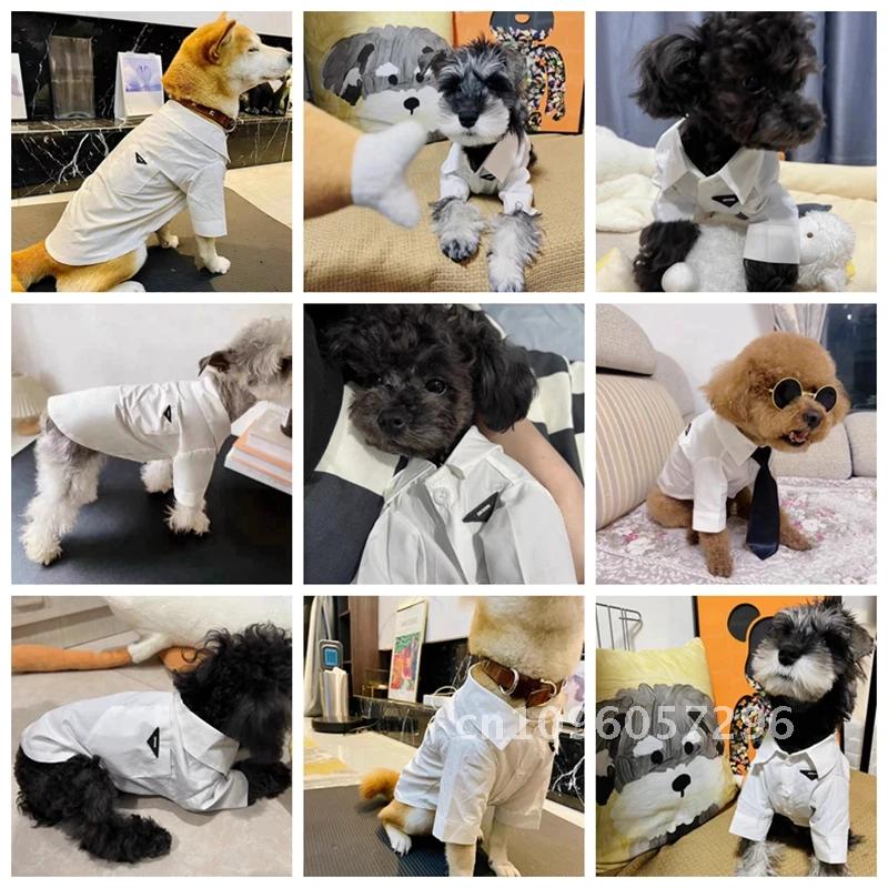XS~2XL Luxury White For Dog Fashion Dog Clothes Shirt Pet Medium Dogs Small Chihuahua For Clothing Coat Yorkies Clothes Bulldogs